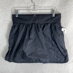 NEW Sincerely Jules Short Skort Womens Sz Medium Black Stretch Waist Gym Workout